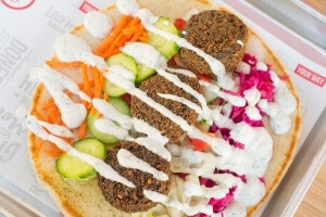 Turkish Food & Mediterranean Food Falafel Pita Sandwich