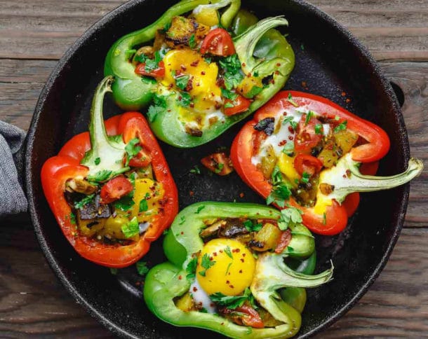 Easy Breakfast Stuffed Peppers