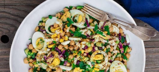Mediterranean Chickpea Egg Salad Recipe