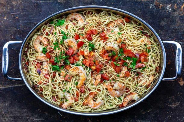 Shrimp Pasta Recipe, Mediterranean-Style